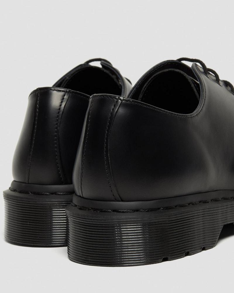 Women's Dr Martens 1461 Mono Smooth Leather Oxfords Shoes Black | AU 360JPQ